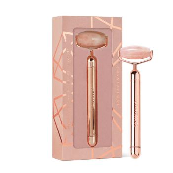 Akcesoria Roller Pulsacyjny Z Kwarcu Różowego – Rose Gold 