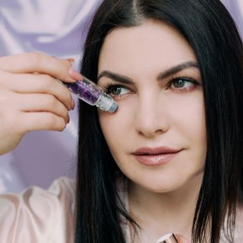 Akcesoria Buteleczka z kryształami na olejek 10ml – ametyst 