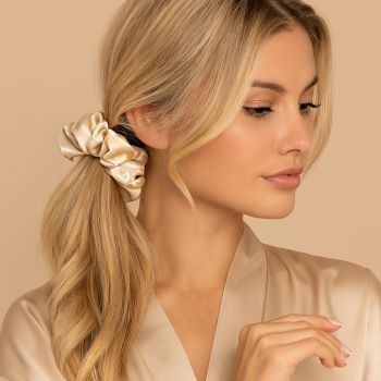 Akcesoria do włosów Gumka do włosów Jedwab/Gold 