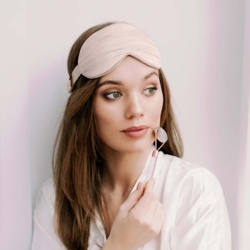 Opaska na oczy do spania Silk Eye Mask-Gold Opaska na oczy 