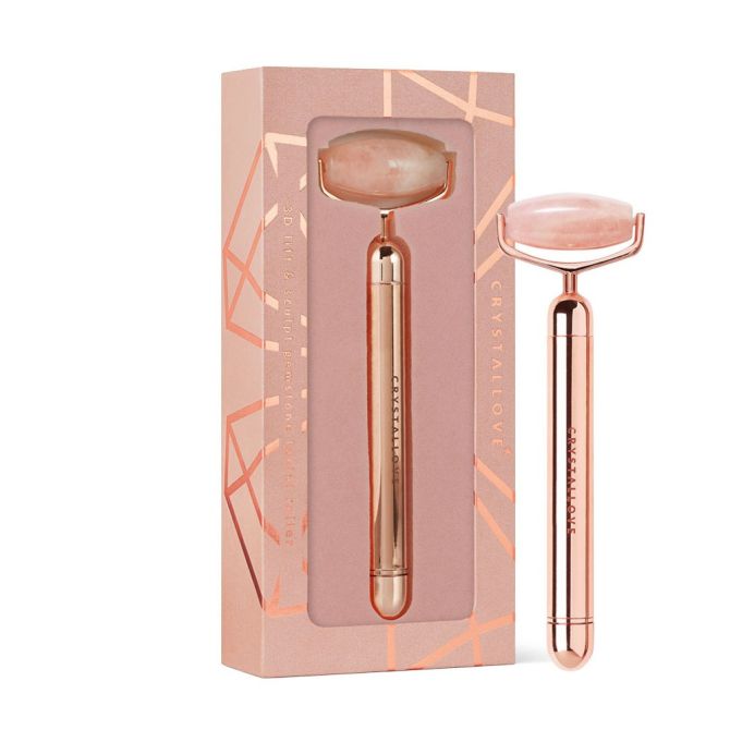 Akcesoria Roller Pulsacyjny Z Kwarcu Różowego – Rose Gold