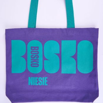Torby Torba Shopper Fioletowa Fioletowy