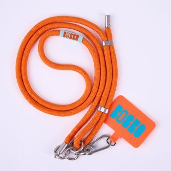 Akcesoria podróżne Smycz do telefonu Crossbody Pomarańczowa Pomarańczowy
