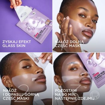 Maseczki w płachcie Revitalift Glass Skin Hydrogel Glow Mask 25 g