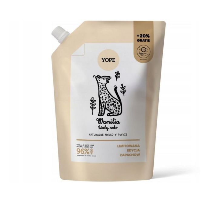 Mydła Mydło w płynie Wanillia & Cedr Refill 600 ml