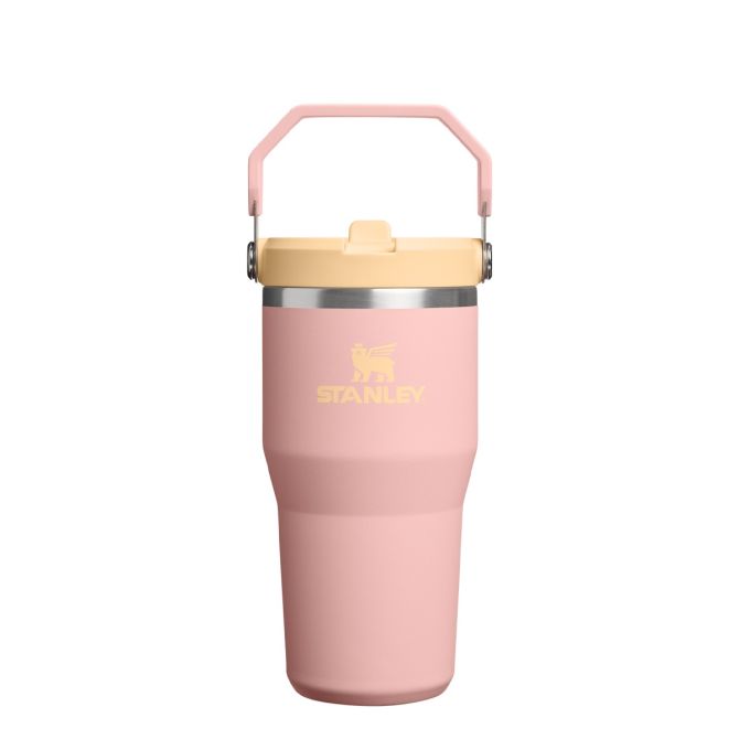 Kubki termiczne The IceFlow Flip Straw Peach Rose 590 ml