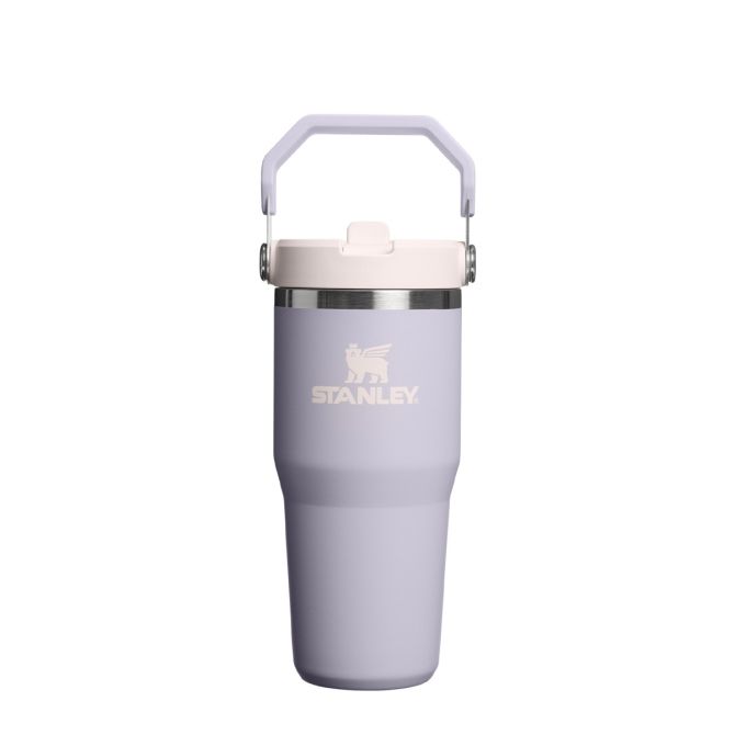 Kubki termiczne The IceFlow Flip Straw Purple Dust 414 ml