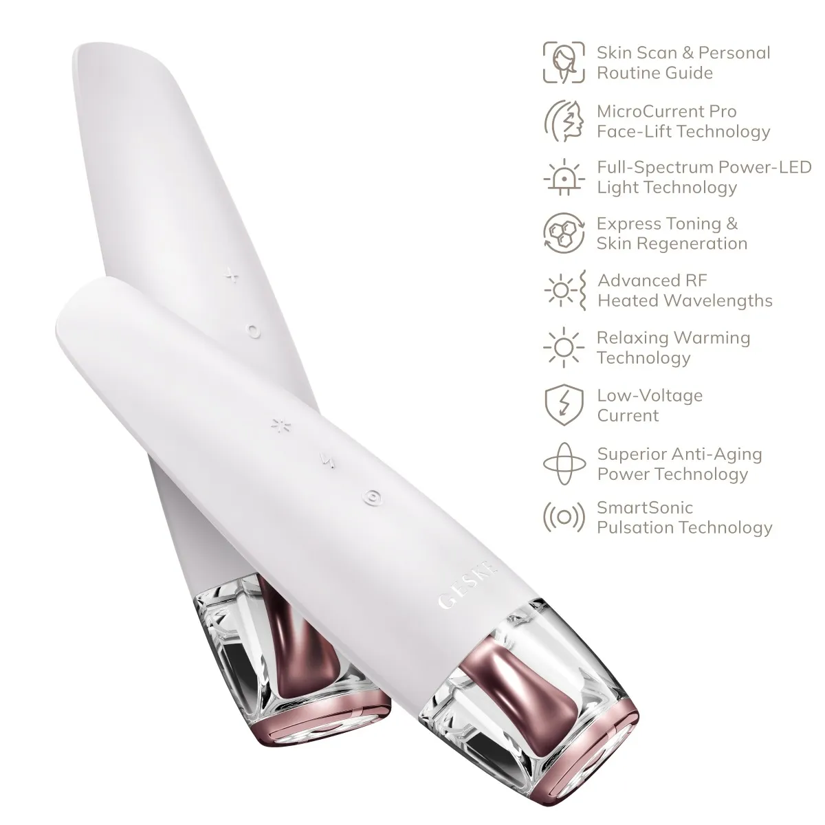 Прибор для ухода за лицом Geske SmartAppGuided Anti-Aging Skin Renewer 9 в 1, подтяжка кожи — фото 5