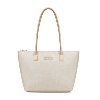 Torby Torebka Shopper Beżowa Beżowy