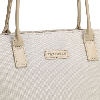 Torby Torebka Shopper Beżowa Beżowy