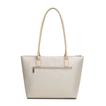 Torby Torebka Shopper Beżowa Beżowy