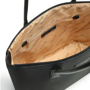 Torby Torebka Shopper Czarna Czarny 