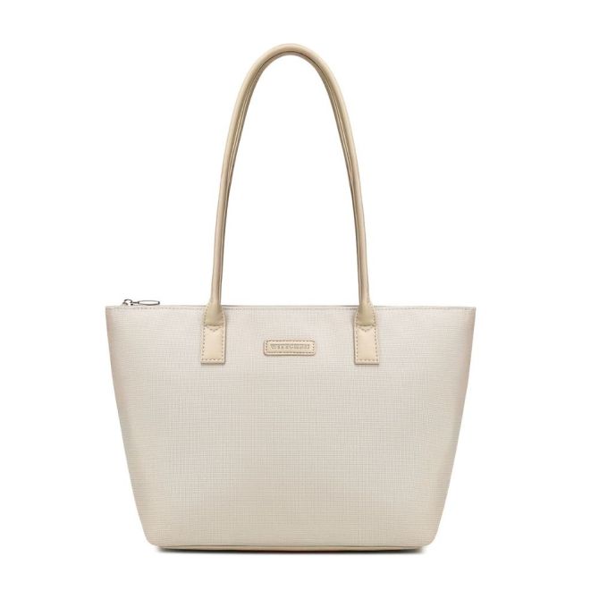 Torby Torebka Shopper Beżowa Beżowy