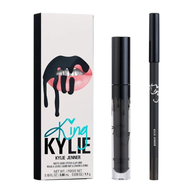 Zestawy do makijażu King Kylie Matte Liquid Lipstick & Liner Kit Dead Of Knight