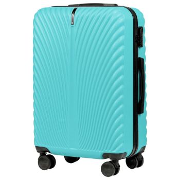 Walizki Swan Walizka średnia Light Blue 63 l 