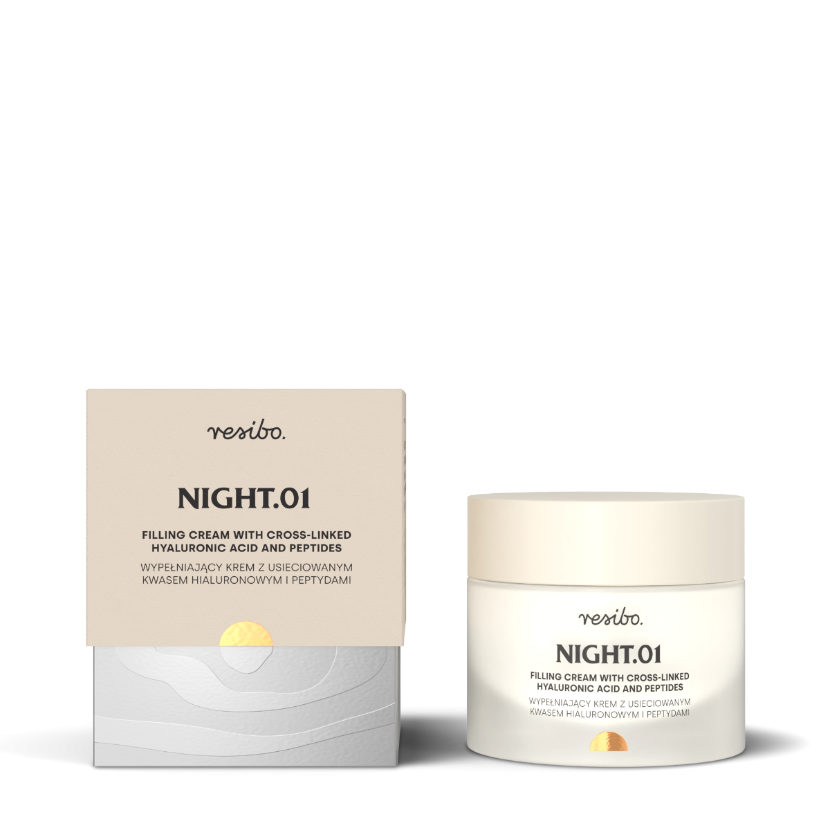 Resibo Night.01 Filling Cream with Cross-Linked Hyaluronic Acid and Peptides — Inhaltsstoffe i ocena