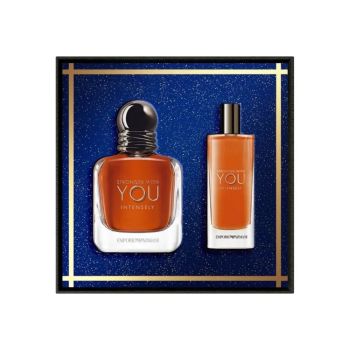 Zestaw prezentowy dla niego Emporio Armani Men's Stronger With You Intensely Gift Set 