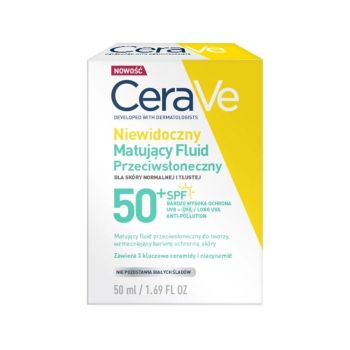 Kremy na dzień Niewidoczny Matujący Fluid Przeciwsłoneczny SPF 50+ 50 ml