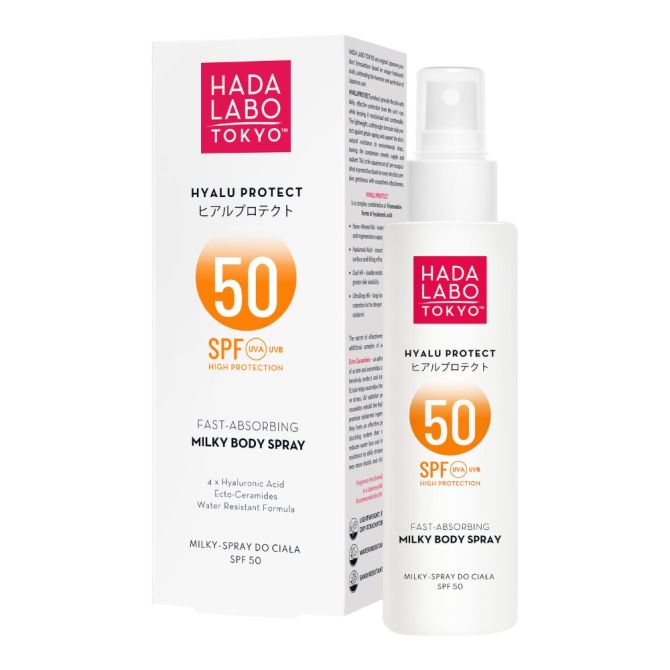 Spraye i mgiełki do opalania Hyalu Protect Fast-Absorbing Milky Body Spray SPF 50 150 ml