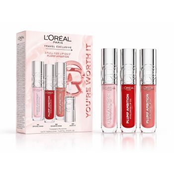 Zestawy do makijażu 3 Full Size Lip Oils Plump Ambition Travel Exclusive Set 