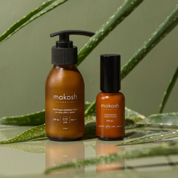 Serum do twarzy Szerokopasmowy booster SPF 50+ do twarzy "Aloes" 30 ml