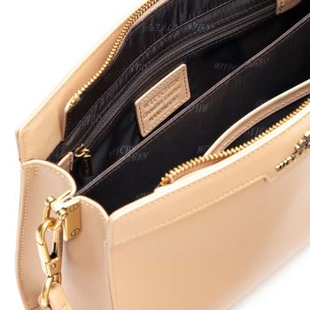 Torby Torebka crossbody Beżowa Beżowy
