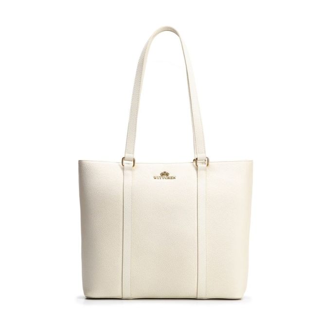 Torby Elegancka torebka Shopper Biała Biały