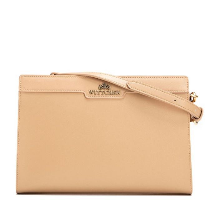 Torby Torebka crossbody Beżowa Beżowy