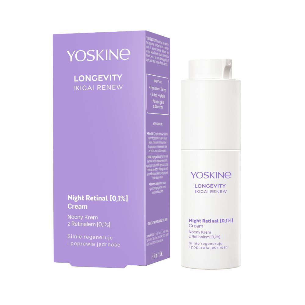 Yoskine Longevity Ikigai Renew Night Retinal [0,1%] Cream — Inhaltsstoffe i ocena