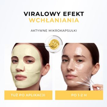Maseczki w płachcie Maska transformująca kolagenowa z ceramidami w mikrokapsułkach 