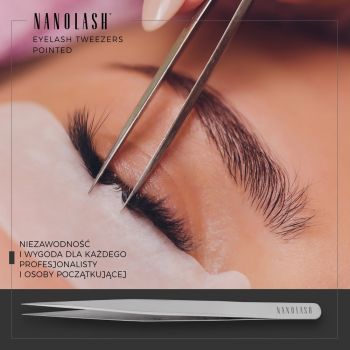 Akcesoria do makijażu Eyelash Tweezers Pointed 