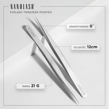 Akcesoria do makijażu Eyelash Tweezers Pointed 