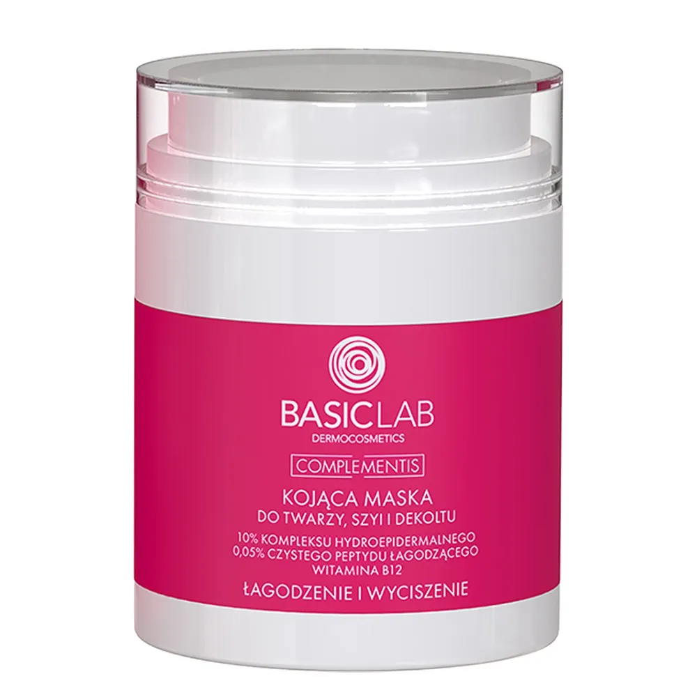 BasicLab cremig-als Gel Maske beruhigend für das Gesicht, Hals und Dekolleté