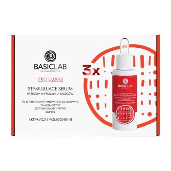 Pielęgnacja włosów i skóry głowy Zestaw 3x stymulujące serum przeciw wypadaniu włosów, 5% kompleksu peptydów egzosomowych, 1% adenozyny, biotynylowany peptyd, kopexil, Aktywacja i Wzmocnienie 