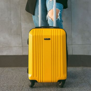 Walizki Kestrel Walizka Kabinowa S Yellow 38 l