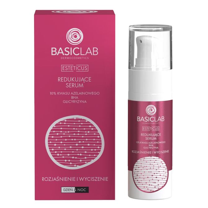 Serum do twarzy Redukujące serum 10% kwasu azelainowego, BHA, Glicyryzyna, Rozjaśnienie i Wyciszenie 30 ml