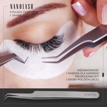 Akcesoria do makijażu Eyelash Tweezers L Shape 