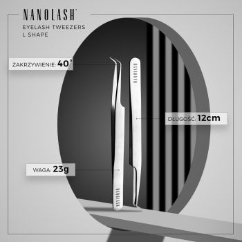 Akcesoria do makijażu Eyelash Tweezers L Shape 