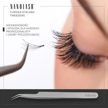 Akcesoria do makijażu Eyelash Tweezers Curved 