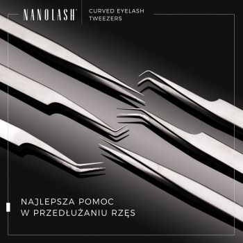 Akcesoria do makijażu Eyelash Tweezers Curved 