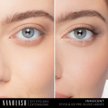 Akcesoria do makijażu DIY Eyelash Extensions Stick & Go Pre-Glued Lashes Innocent Black 77 g