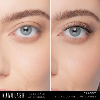 Akcesoria do makijażu DIY Eyelash Extensions Stick & Go Pre-Glued Lashes Classy Black 77 g
