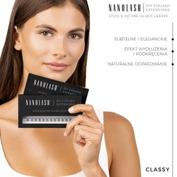 Akcesoria do makijażu DIY Eyelash Extensions Stick & Go Pre-Glued Lashes Classy Black 77 g