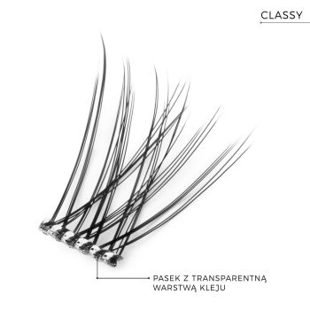 Akcesoria do makijażu DIY Eyelash Extensions Stick & Go Pre-Glued Lashes Classy Black 77 g