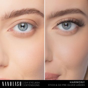 Akcesoria do makijażu DIY Eyelash Extensions Stick & Go Pre-Glued Lashes Harmony Black 77 g