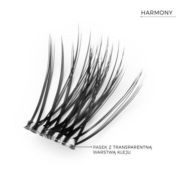 Akcesoria do makijażu DIY Eyelash Extensions Stick & Go Pre-Glued Lashes Harmony Black 77 g