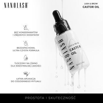 Produkty do brwi Lash & Brow Castor Oil 30 ml