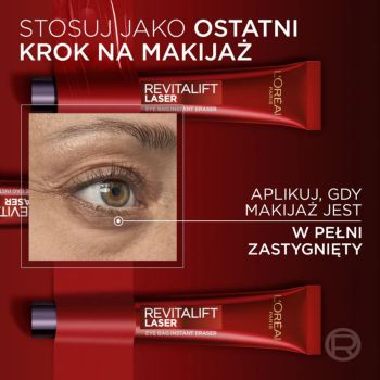 Kremy pod oczy Revitalift Laser Eye Bag Instant Erase 15 ml