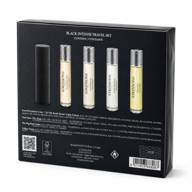 Zestaw prezentowy dla niej Black Intense Travel Set