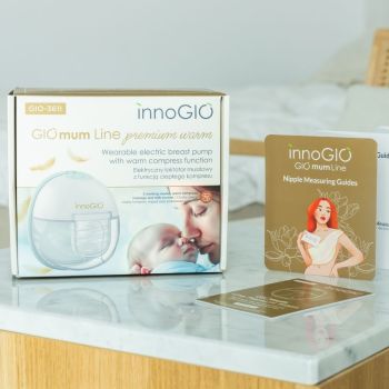 MAMA I DZIECKO Podwójny laktator muszlowy GIOmum Line premium warm 